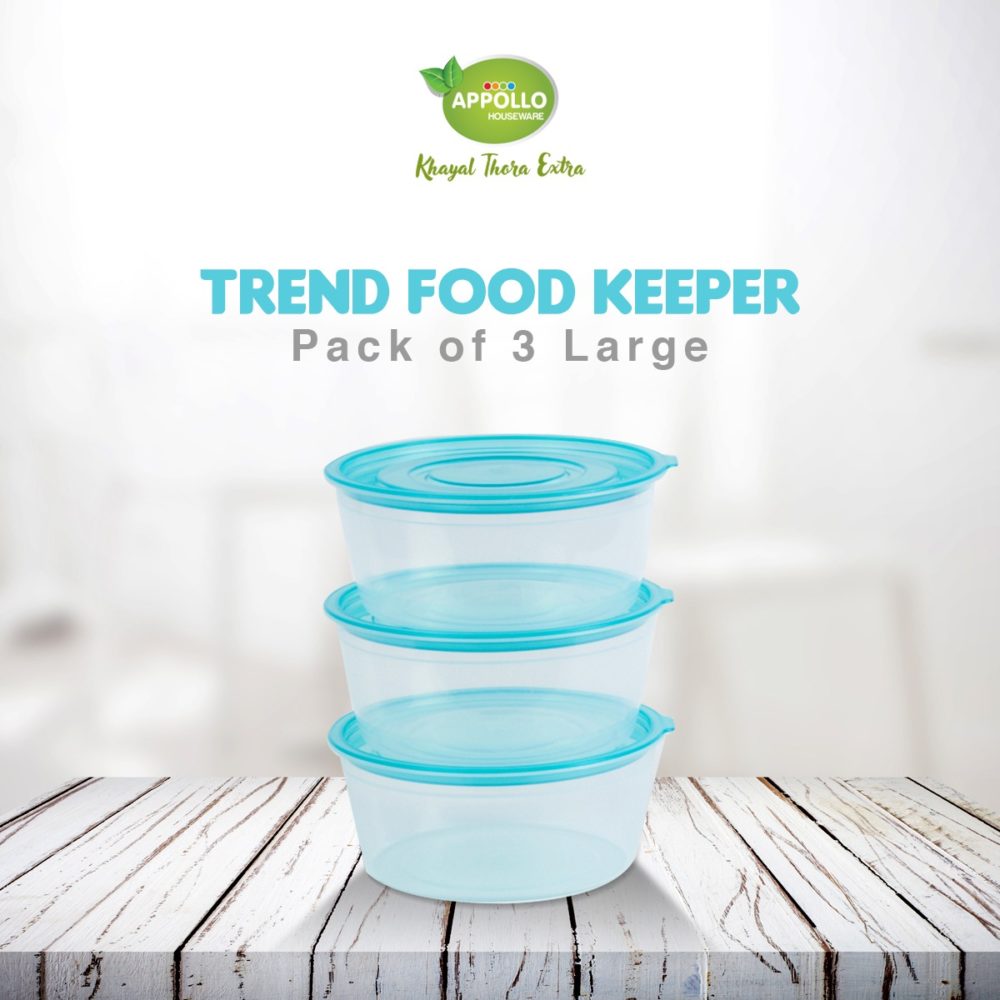 Trend Food Keeper Large (950ml) – Pack of 3
